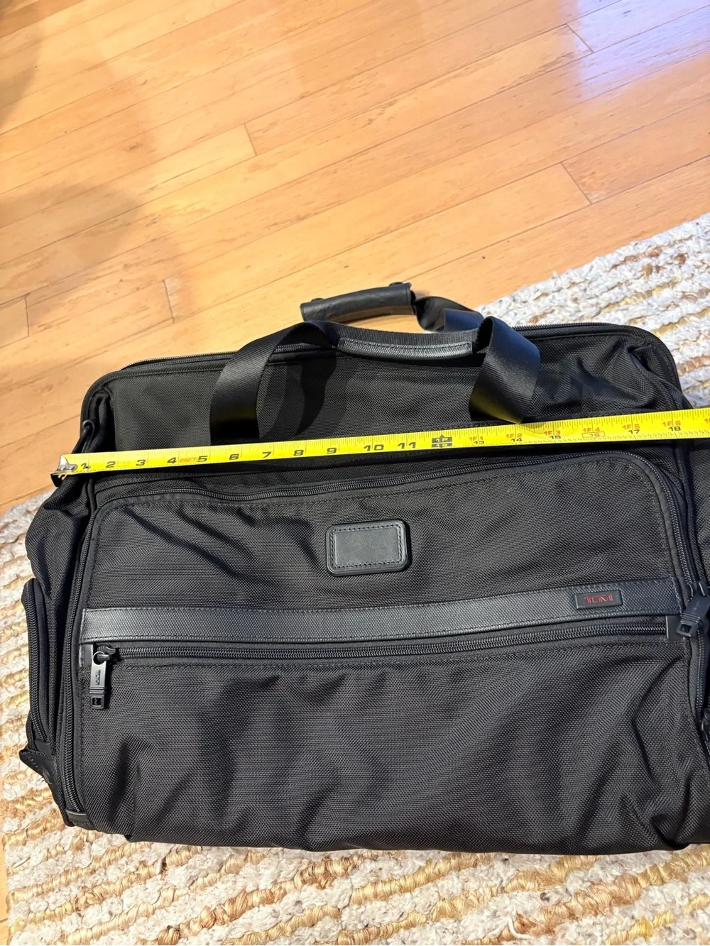 TUMI Alpha framed soft duffle in black